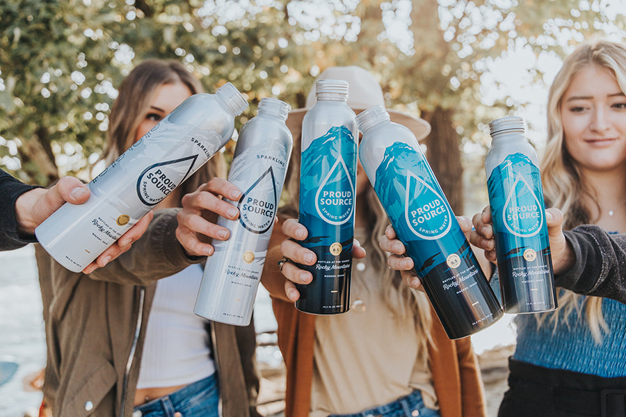Made in America Alkaline Spring Water Cans (16 oz) | PROUD SOURCE WATER