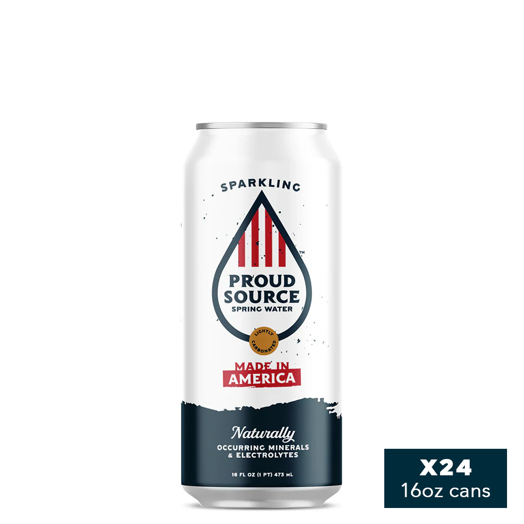 Made in America Sparkling Spring Water Cans (16 oz)