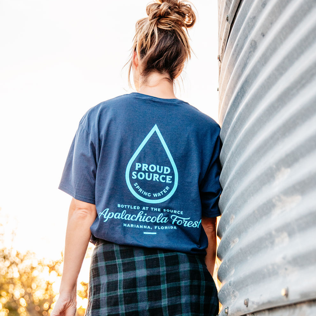 Bottled at the Source: Apalachicola Forest T-shirt