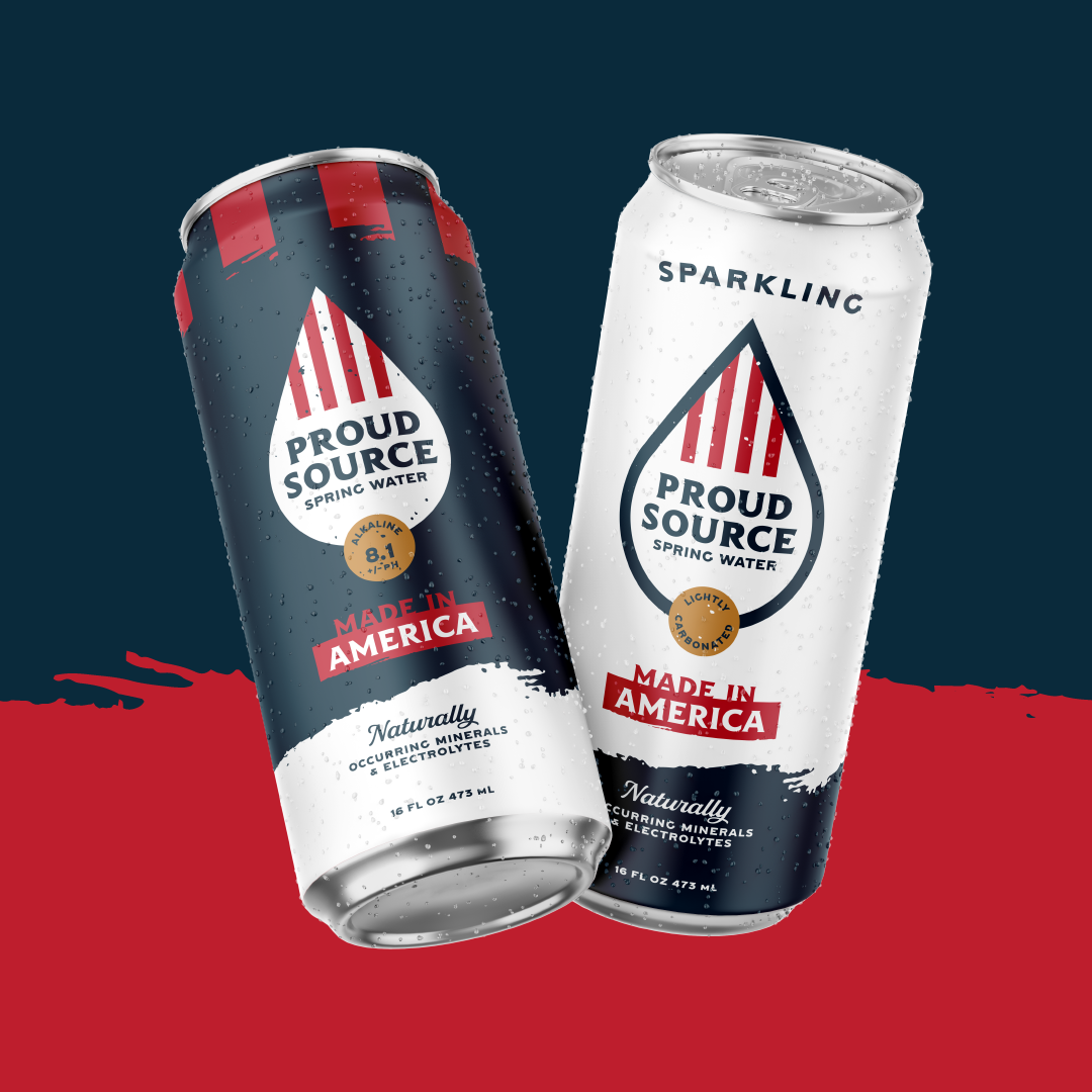 Made in America Sparkling Spring Water Cans (16 oz)