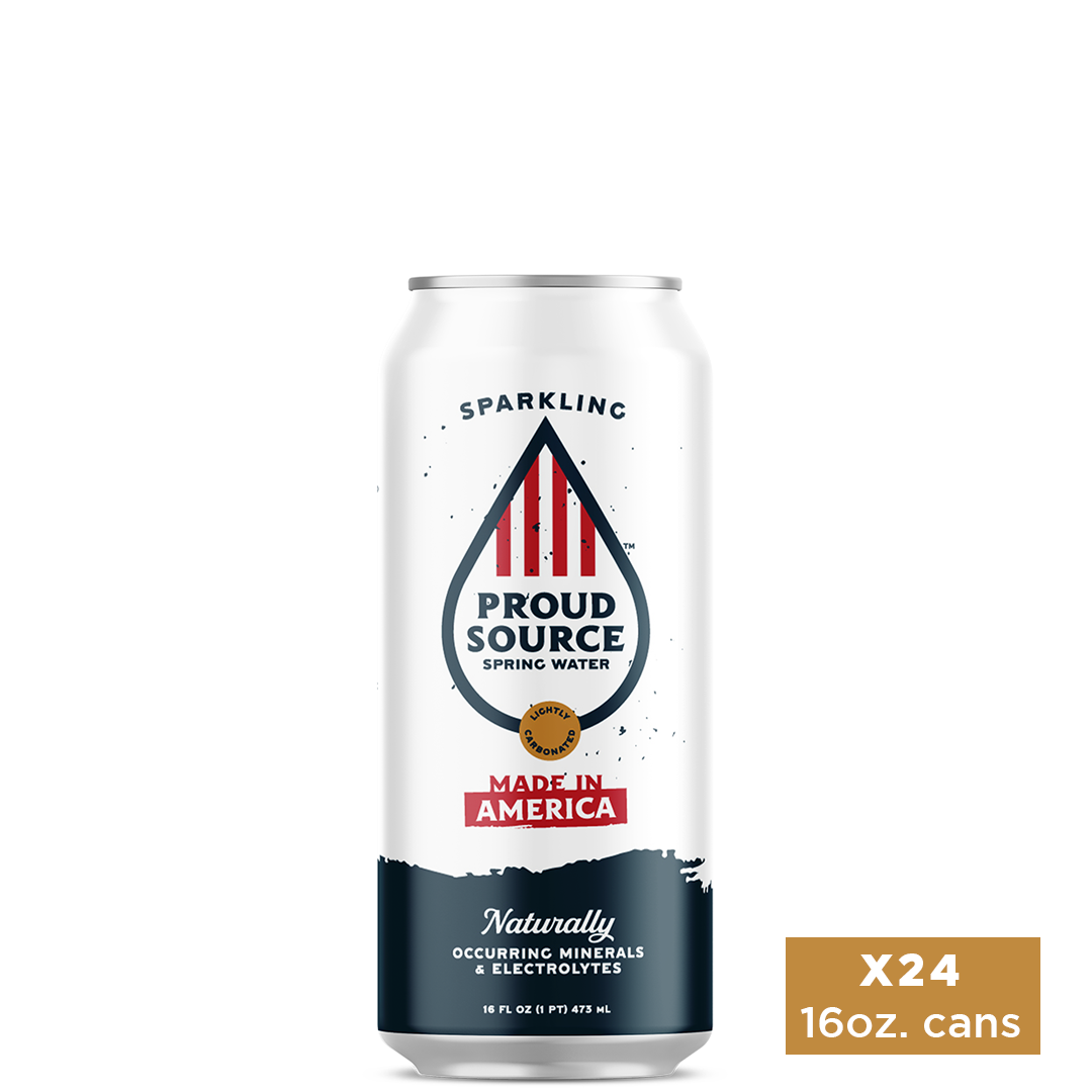 Made in America Sparkling Spring Water Cans (16 oz)